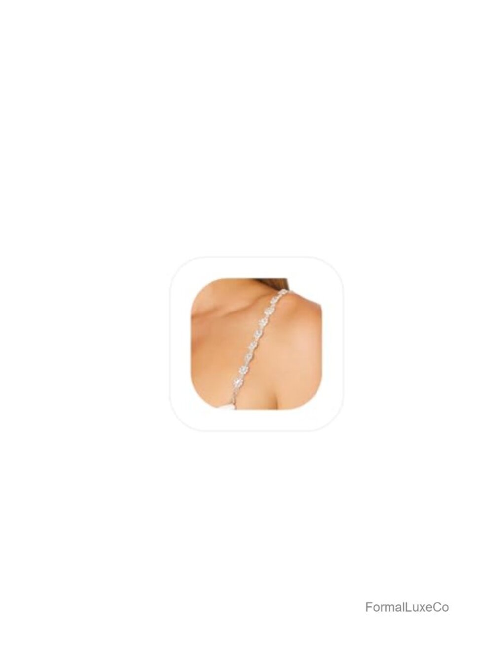 Luxury Rhinestone Shoulder Straps Chain Crystal Body Jewelry for Women Bridal